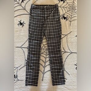 Black and White Plaid Pants